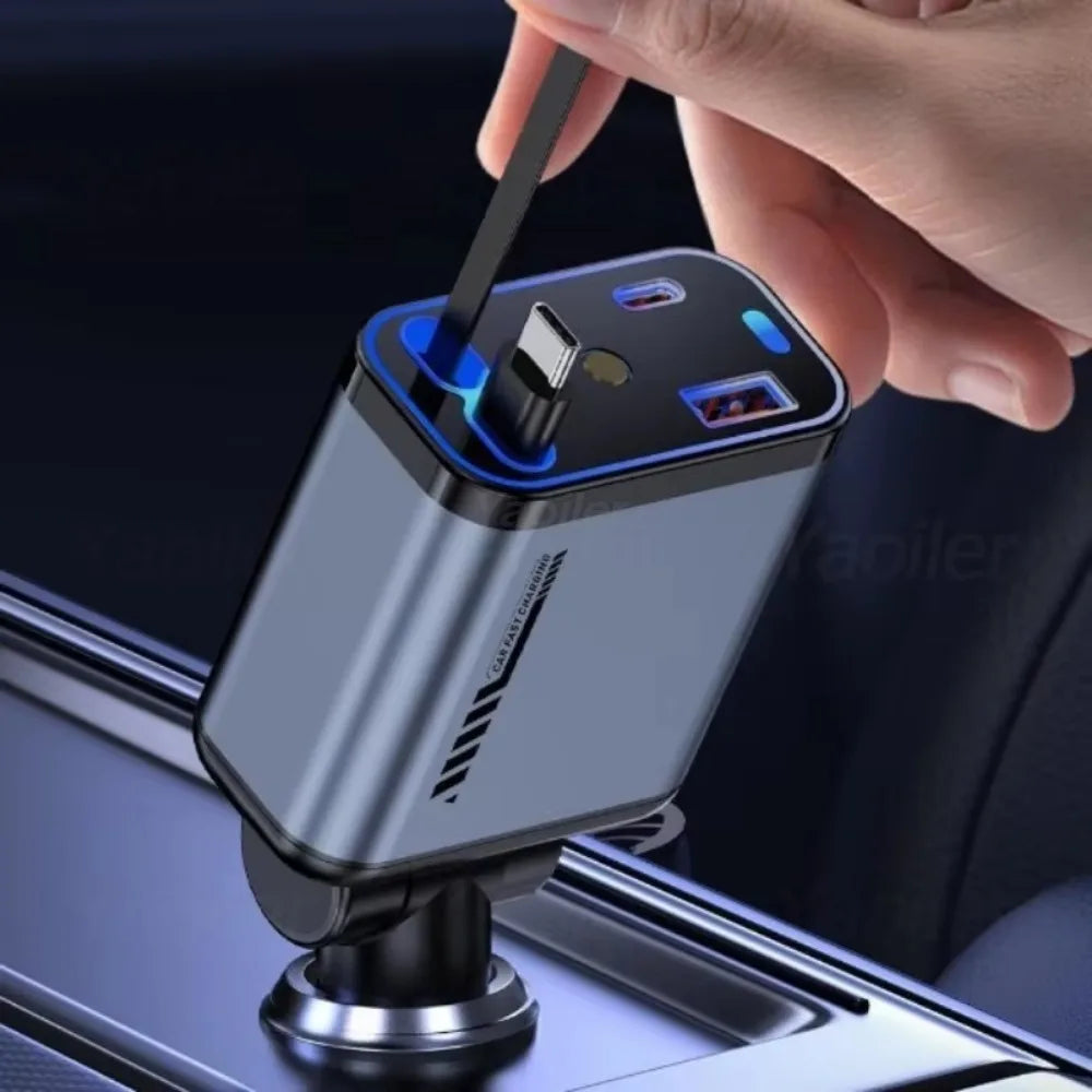 Chargeur voiture double port USB & Type-C